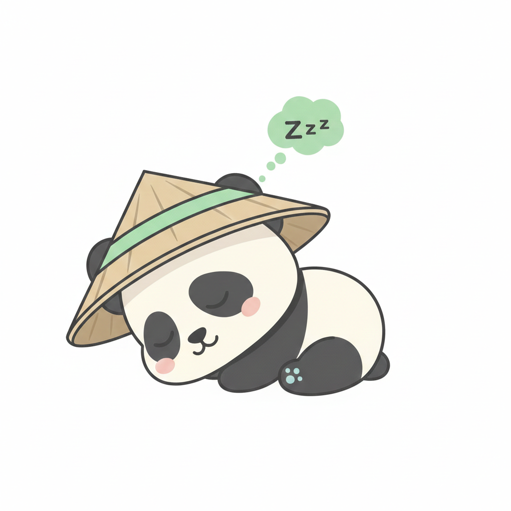 Sleeping panda